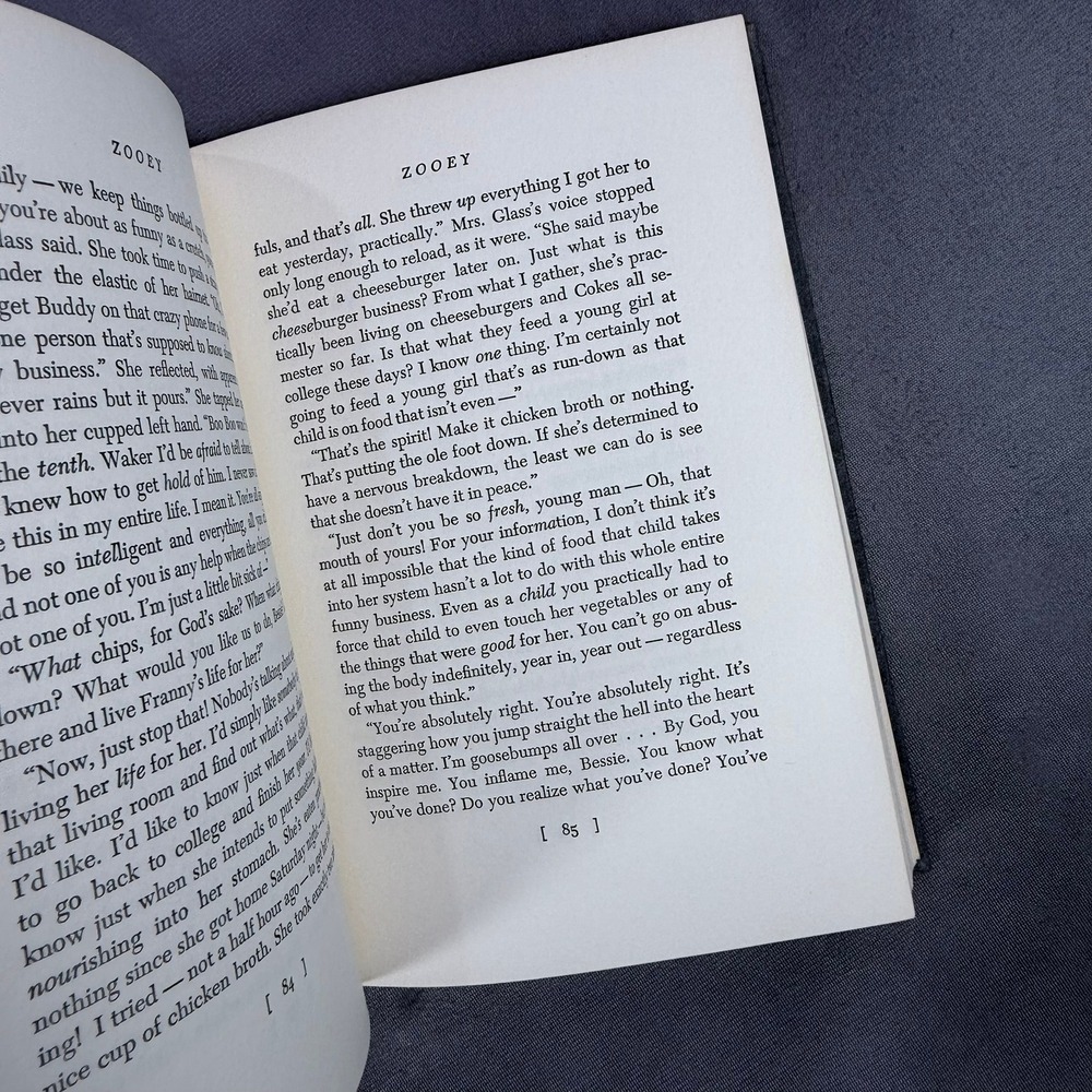 Franny and Zooey by J.D. Salinger 1961 Second Printing Hardcover Signed Fiction - Picture 11 of 12